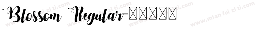 Blossom Regular字体转换